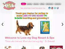 Tablet Screenshot of lovemydogresortnaples.com